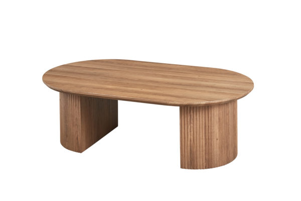 TABLE BASSE 'LAGOS' 120 CM DÉCOR CHÊNE VIEILLI – Image 2