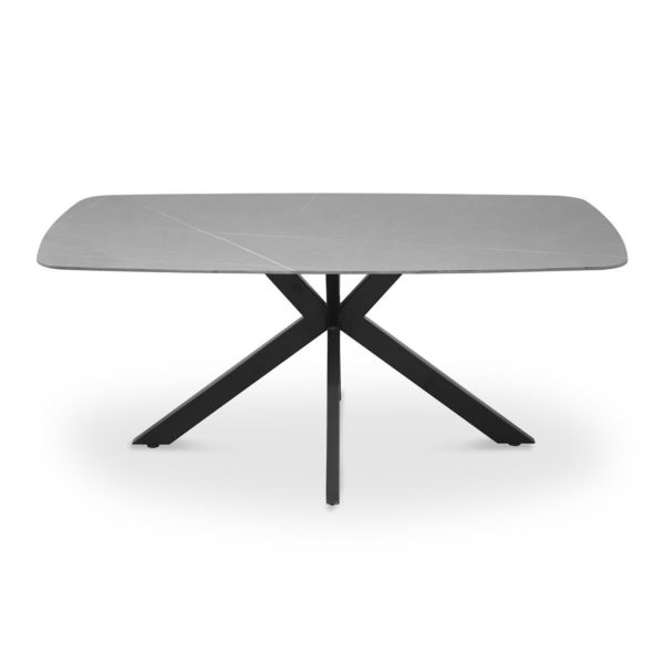 TABLE 'APOLLO' 180 CM OVALE DANOISE PIERRE GRIS – Image 2