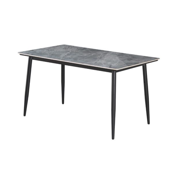 TABLE 'KENZO' 140 CM RECTANGULAIRE PIERRE GRIS – Image 2