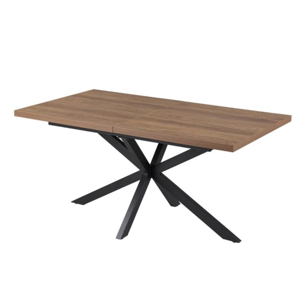 TABLE EXTENSIBLE 'KOS' 160-200 CM DÉCOR BRUN FONCÉ – Image 3