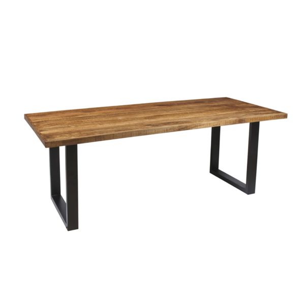 TABLE 'NICOLA' 200 CM RECTANGULAIRE BOIS DE MANGUIER – Image 3