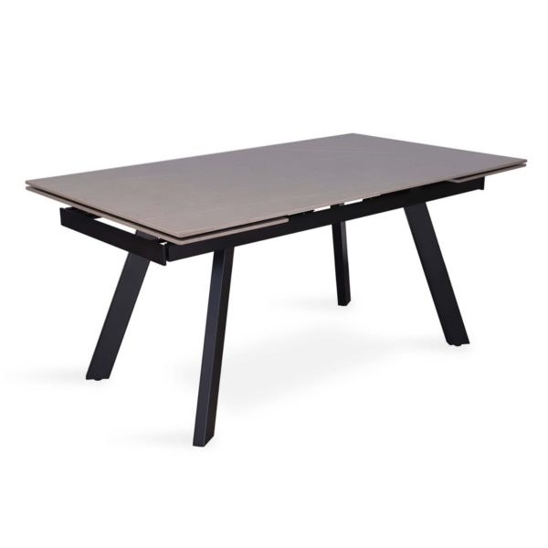 TABLE EXTENSIBLE 'HERA' 160-240 CM RECTANGULAIRE PIERRE GRIS – Image 2